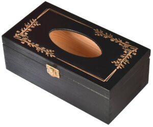 Drewniane pudełko na chusteczki czarne