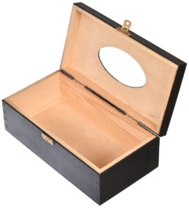 Drewniane pudełko na chusteczki czarne