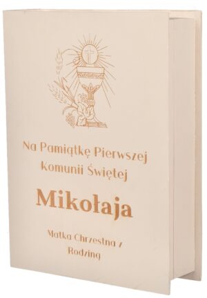 Pudełko Pismo święte biblia komunia GRAWER