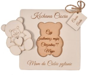 Czy zostaniesz moją chrzestną zaproszenie