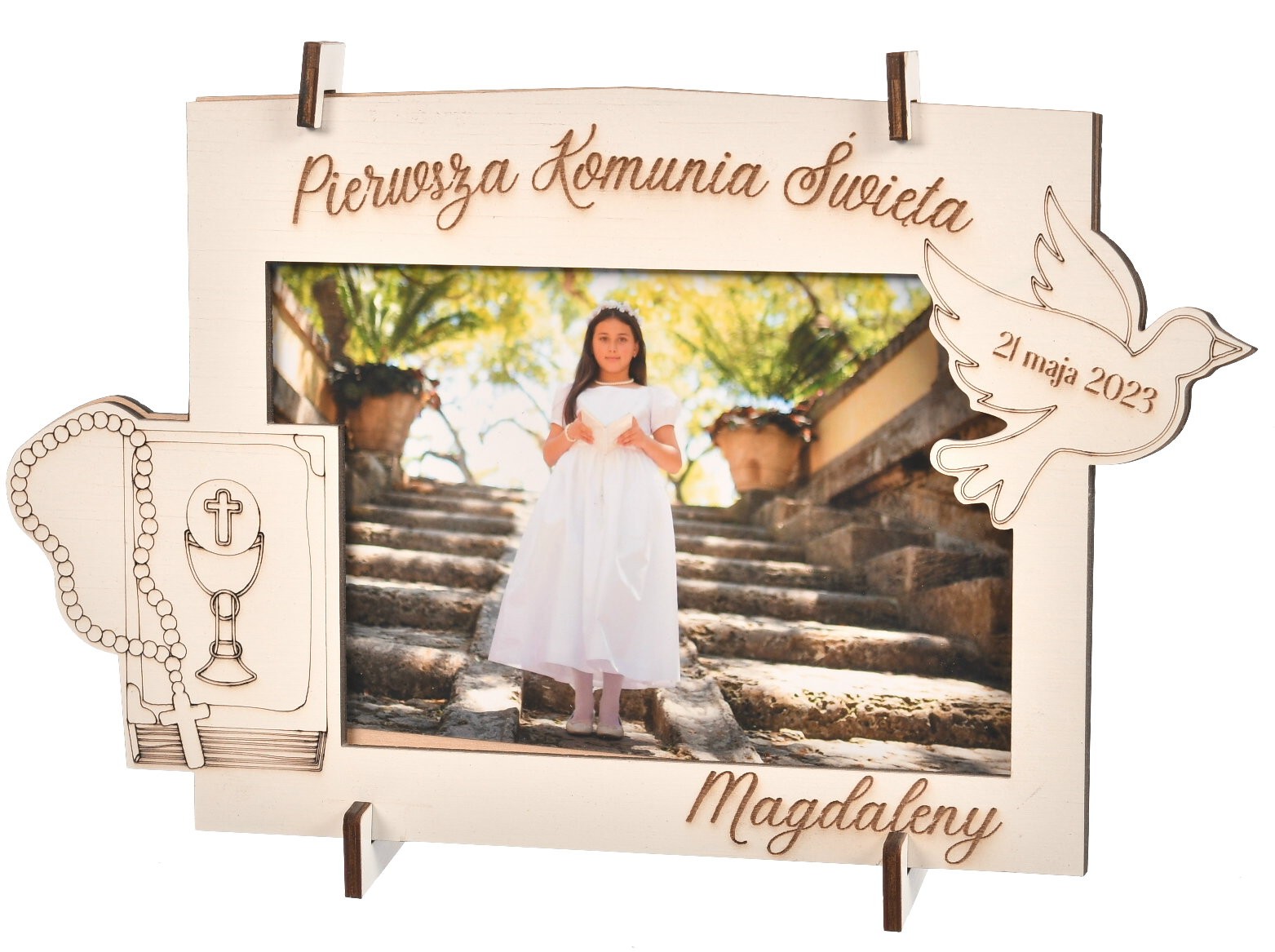 Ramka na zdjęcie pamiątka komunii