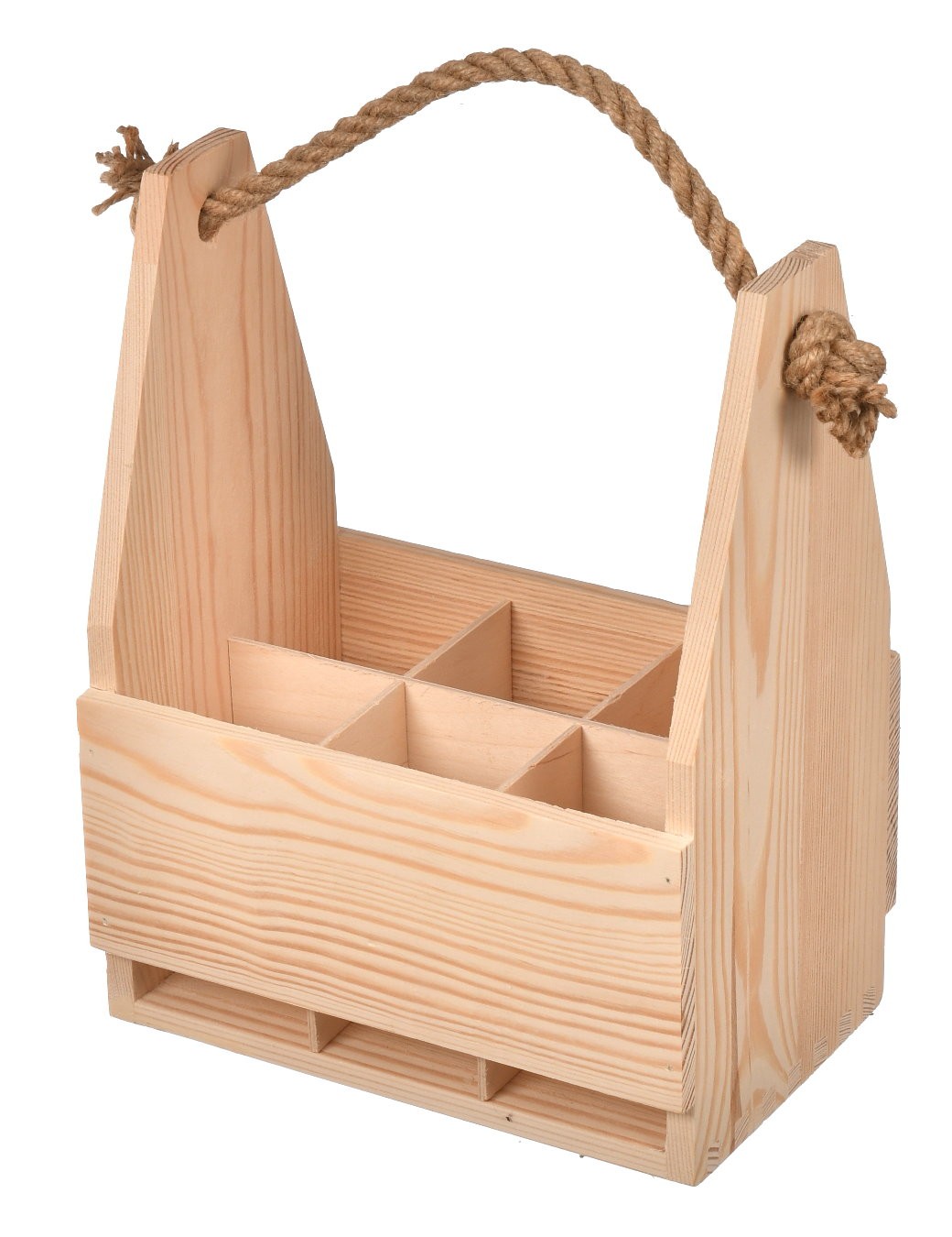 Nosidełko drewniane na 6 piw