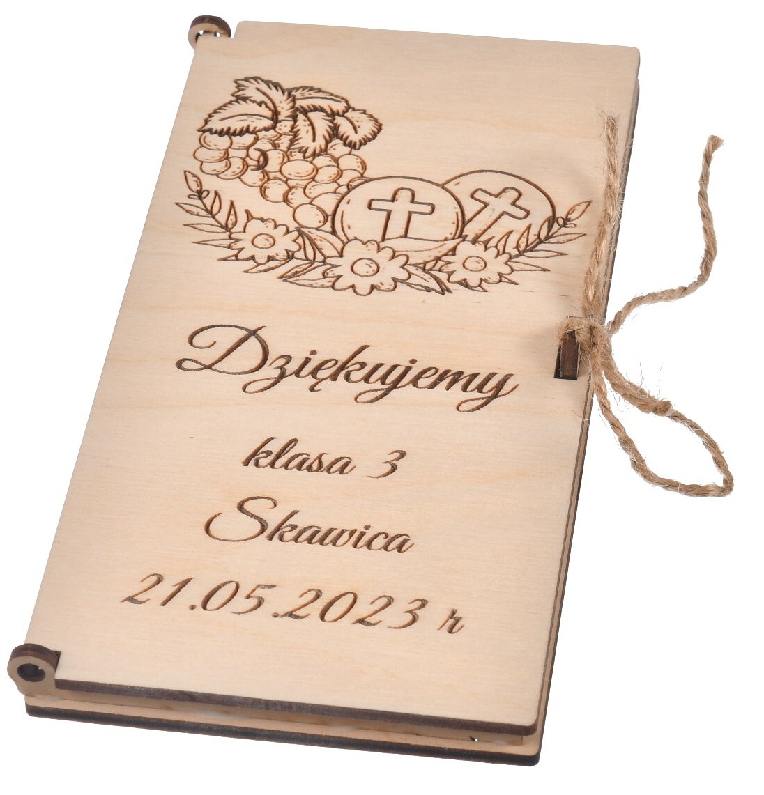 Podziękowanie dla księdza pudełko na pieniądze komunia