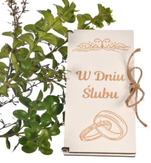 Personalizowane pudełko na pieniądze ślub