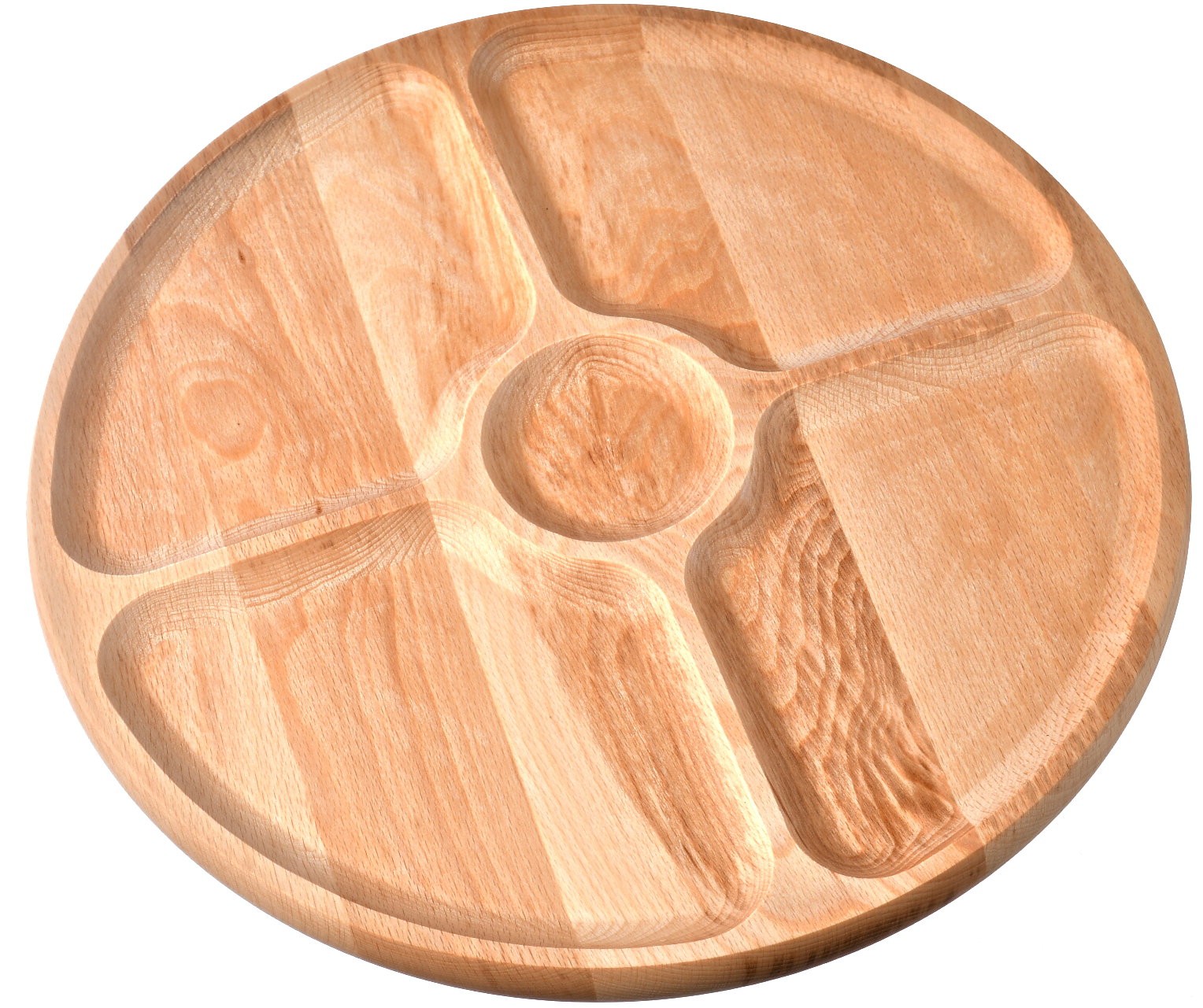 Drewniana deska obrotowa na przekąski