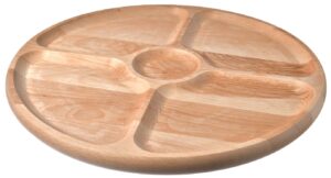 Drewniana deska obrotowa na przekąski