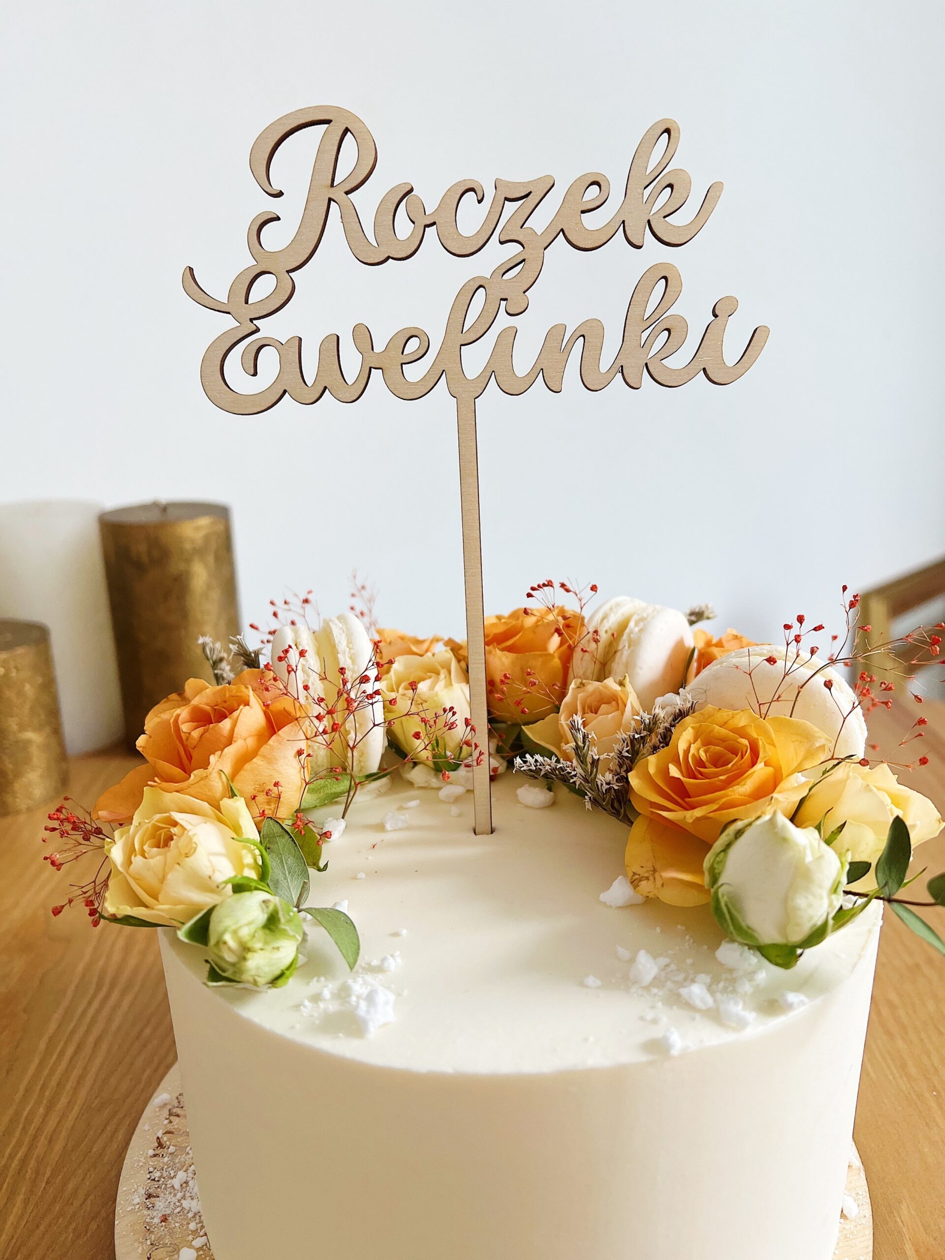 Topper z Twoim Imieniem na Torty