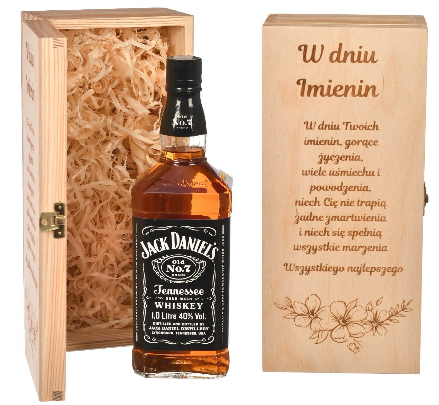 Drewniane pudełko na whisky grawer prezent