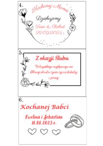 Drewniane nosidło podziękowanie dla Chrzestnej