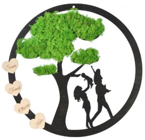 Drzewo życia obraz z mchu 45 cm