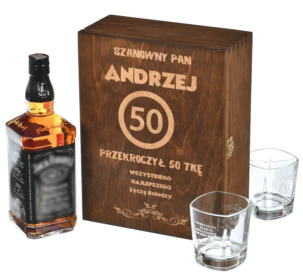 Skrzynka na whisky prezent personalizowany