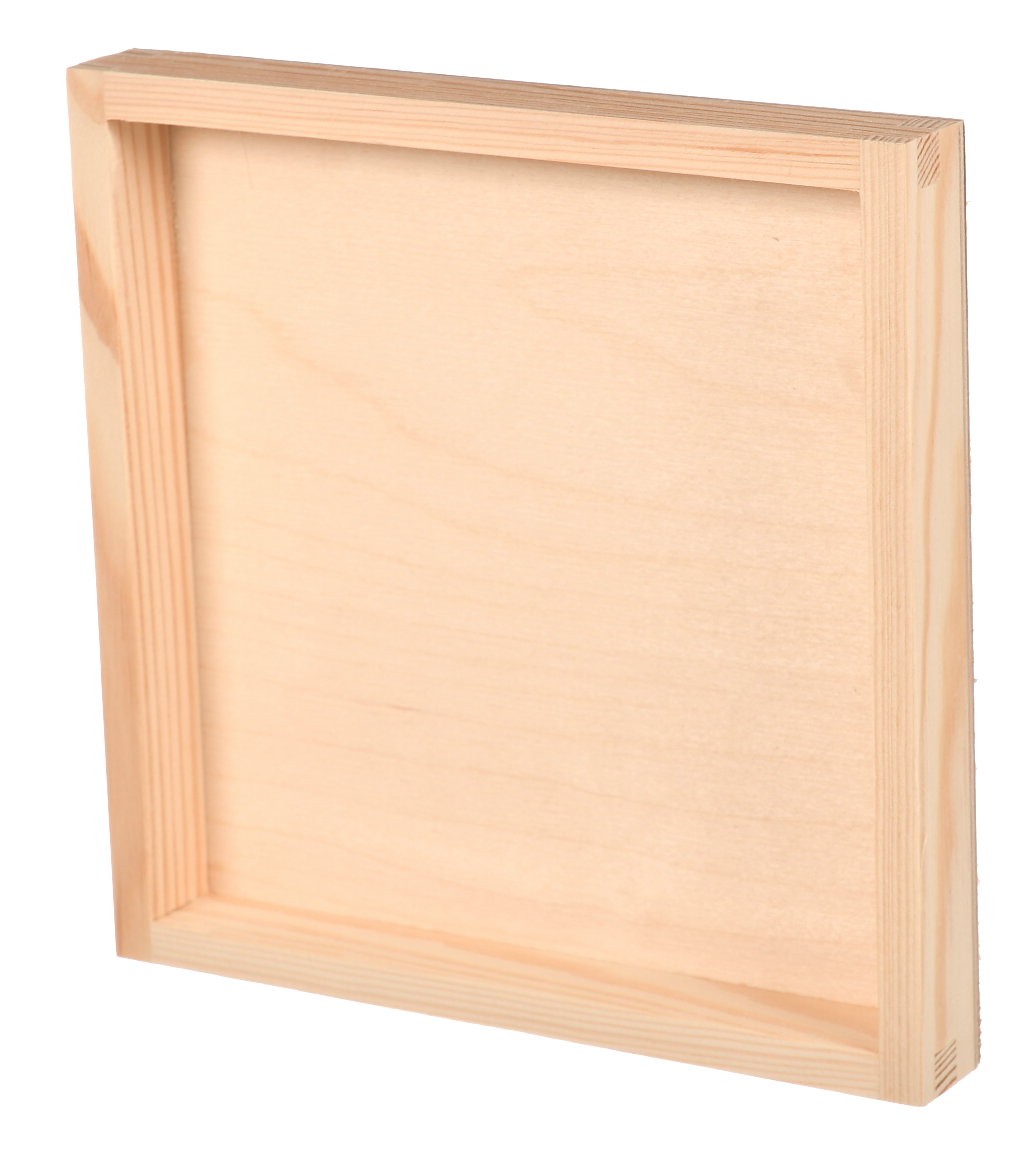 Drewniana ramka do makramy 25x25x3,5cm