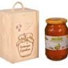 Drewniane nosiło na słoik miodu | personalizowany prezent