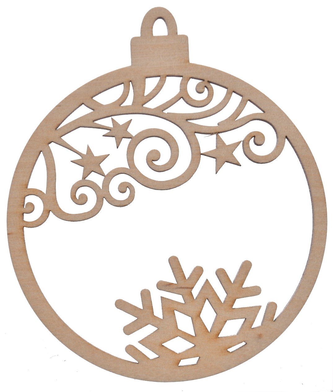 Bombka drewniana zawieszka na choinkę