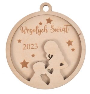 Drewniana Bombka Czekamy Na Ciebie Ciąża