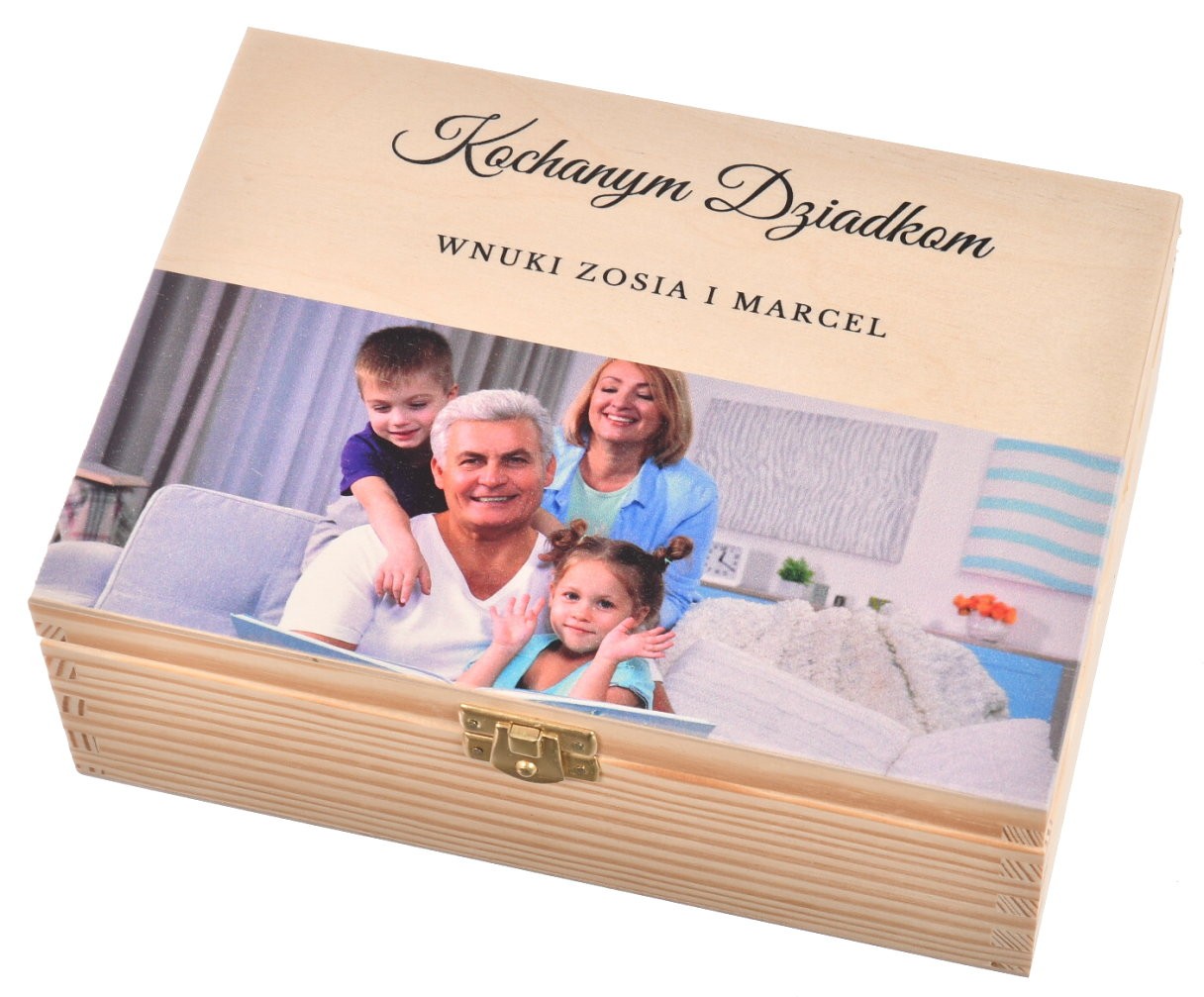 Prezent dla dziadków herbaciarka z zdjęciem NADRUK