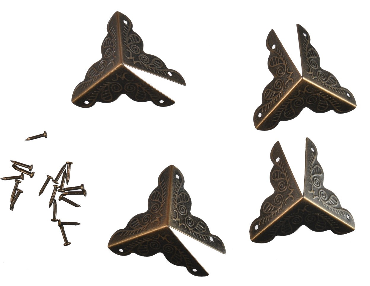 Okucie narożne metalowe narożnik antyczny