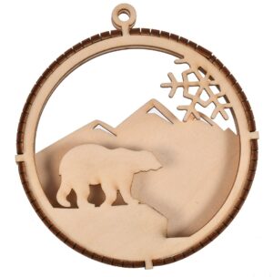 Bombka drewniana na choinkę 3D