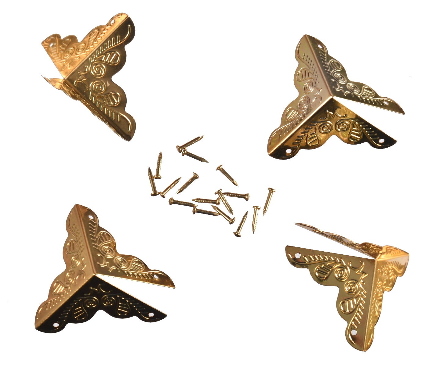 Okucie narożne metalowe narożnik złoty