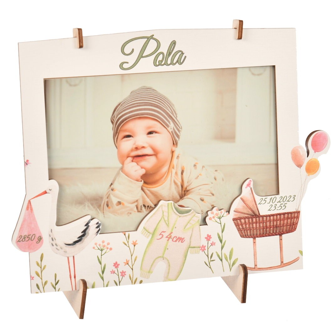 Ramka na zdjęcie z metryczką