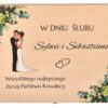 Drewniane pudełko personalizowane Prezent Ślubny dla Nowożeńców