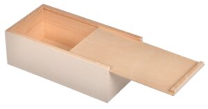 Pudełko drewniane na chusteczki białe z nadrukiem