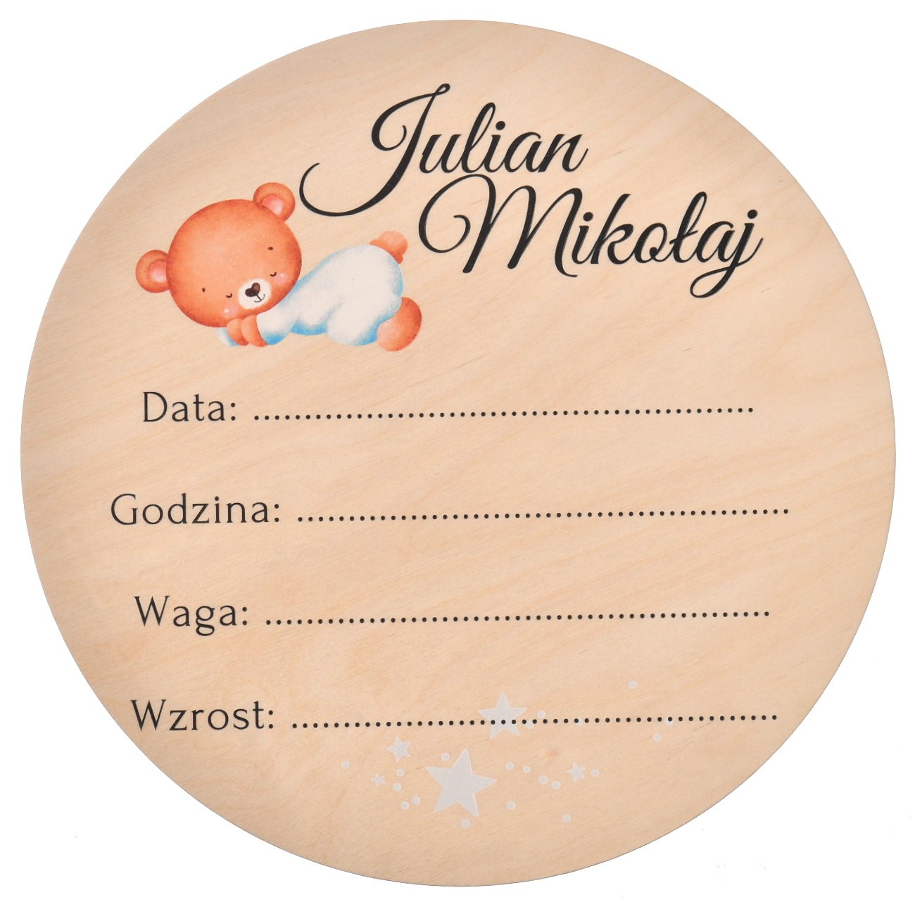 Metryczka dla chłopca