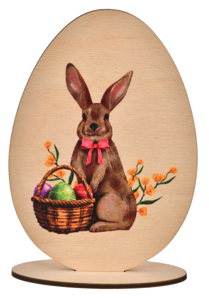 Jajko z nadrukiem UV dekoracja wielkanocna 15cm