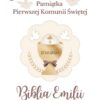 Pamiątka Pierwszej Komunii Świętej Biblia w pudełku drewnianym