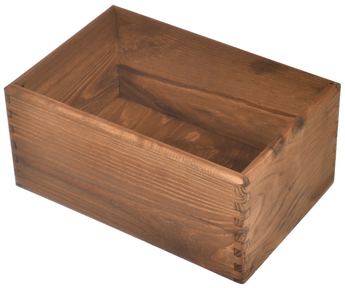 Unikalna drewniana skrzynka 30x20x13cm