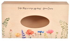 Pudełko drewniane na chusteczki nadruk UV