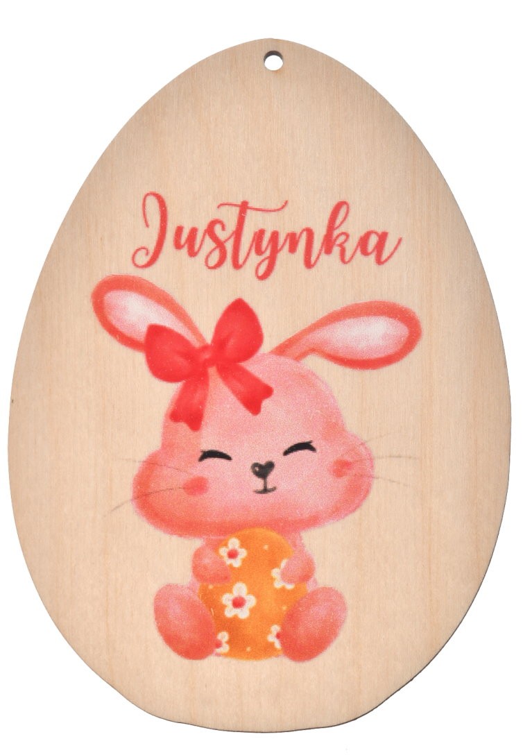 Zawieszka personalizowana jajko wielkanocne