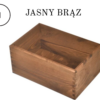 Unikalna drewniana skrzynka 30x20x13cm jasny braz