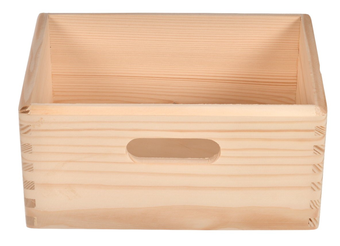 Skrzynka drewniana do regałów