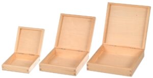 Pudełka drewniane 3szt.komplet decoupage
