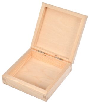 Drewniane pudełeczko do decoupage 12x12cm