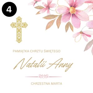 Pamiątka chrztu pudełko z nadrukiem prezent