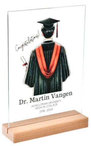 Gratulacje dla magistra podstawka personalizowana