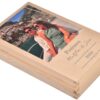 Drewniane pudełko na odbitki wspomnienia prezent