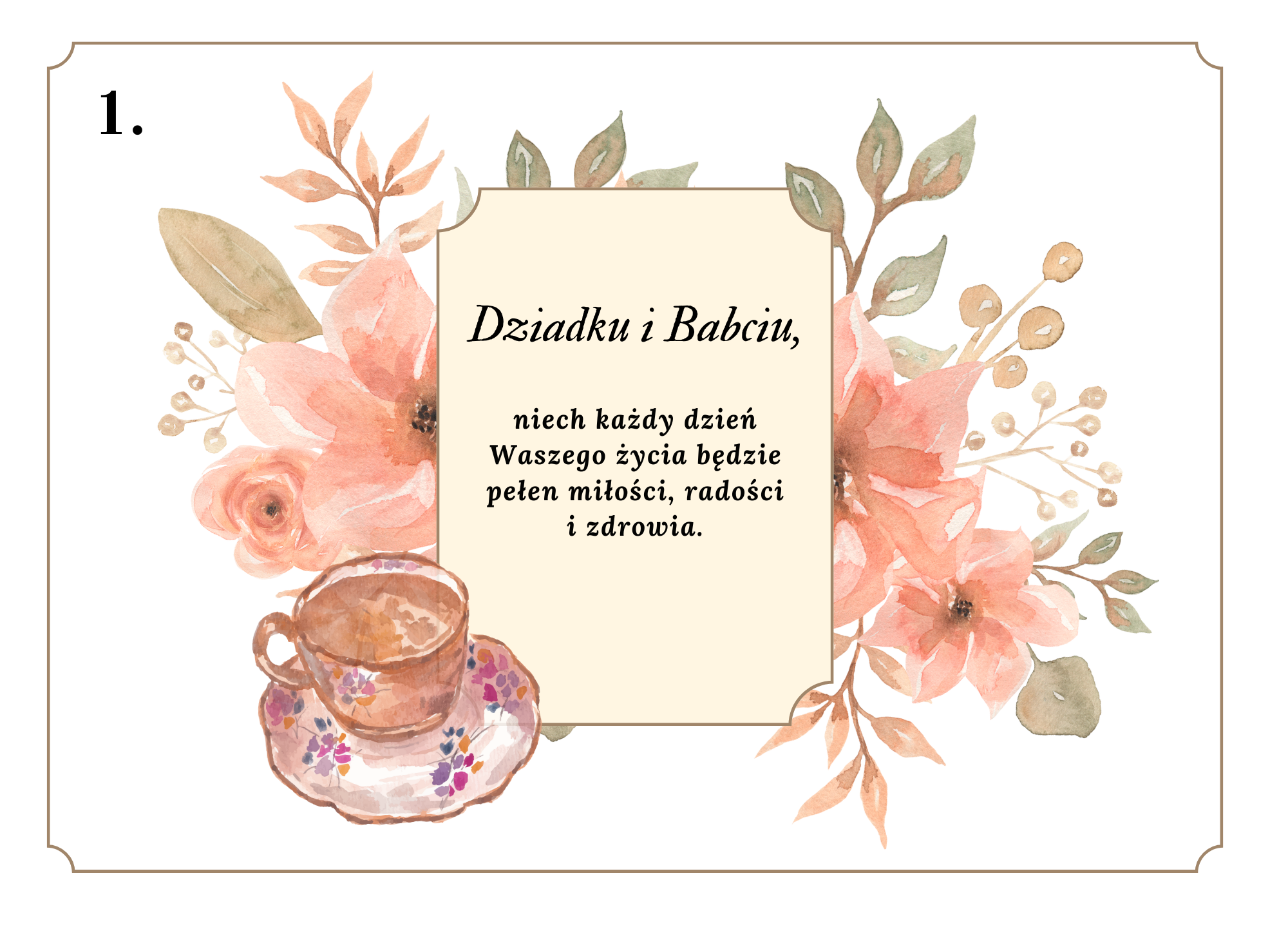 Drewniane pudełko na herbatę prezent dla Babci nadruk UV1