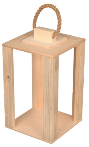 Drewniany Lampion Latarnia