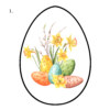 Zawieszka jajko wielkanocne dekoracja kolorowa 1