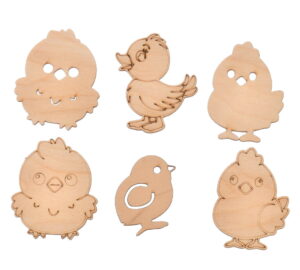 Drewniane scrapki wielkanocne  do zdobienia i dekoracji