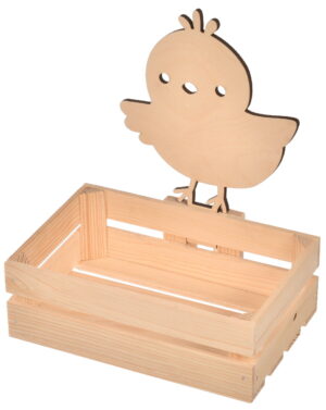 Wielkanocna ozdoba koszyczek drewniany