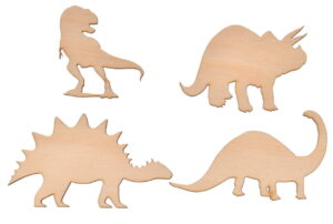 Skrapki z Sklejki – Dinozaury do Zdobienia i Rękodzieła