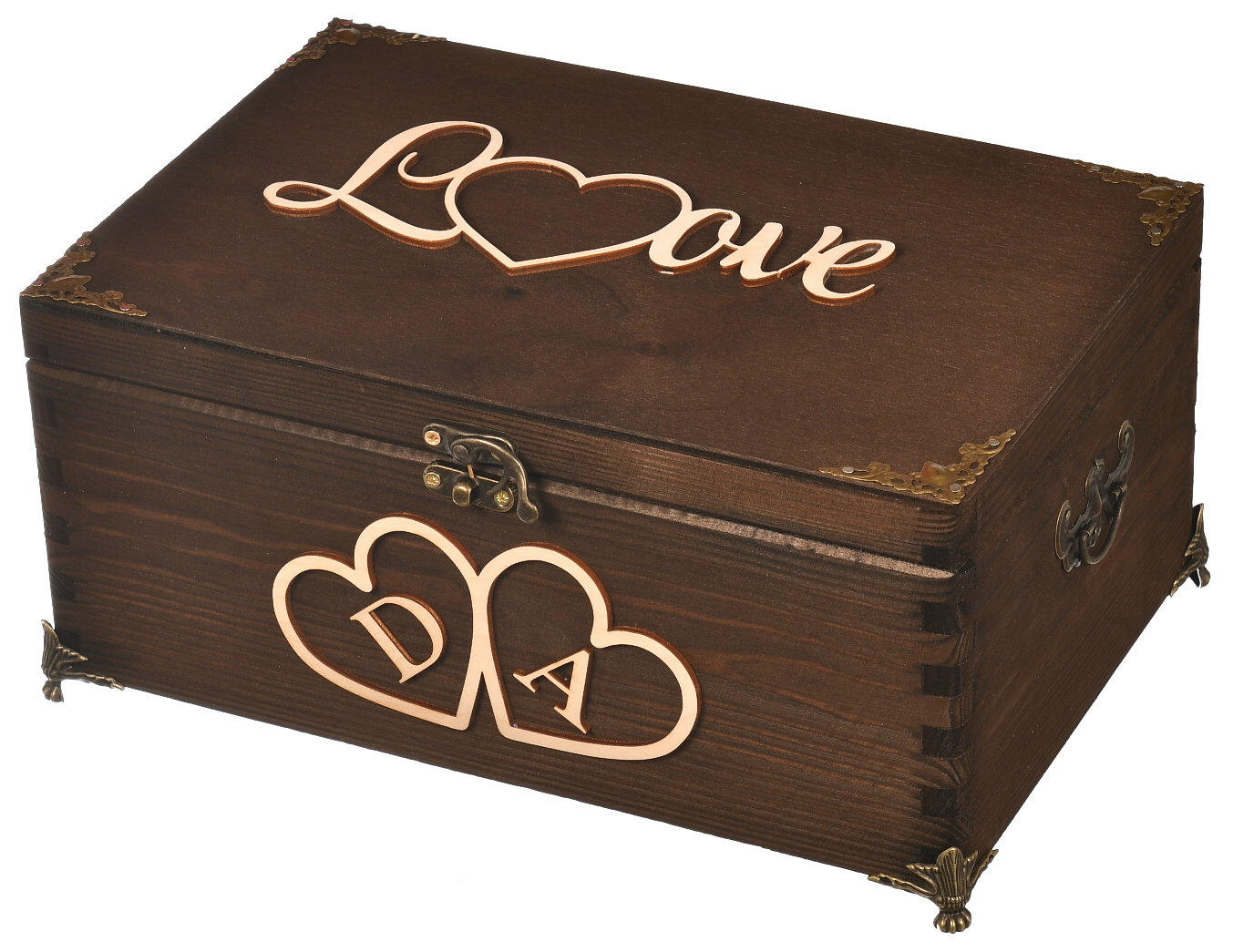 Drewniane pudełko na prezent