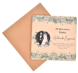 Personalizowana Drewniana Kartka
