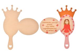 Drewniany Dekor – Kolorowanka, Prezent dla Mamy lub Babci