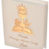 Personalizowana Biblia Komunijna – Drewniane Etui z Lustrem