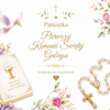 Personalizowane Pudełko Komunijne na Książeczkę i Różaniec